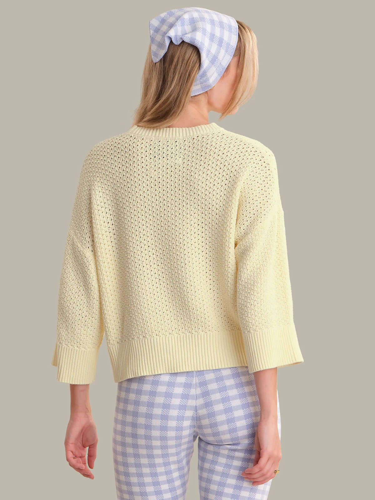 525 America Sequoia Oversized Boxy T-Shirts Women's Sweater Lemon Icing
