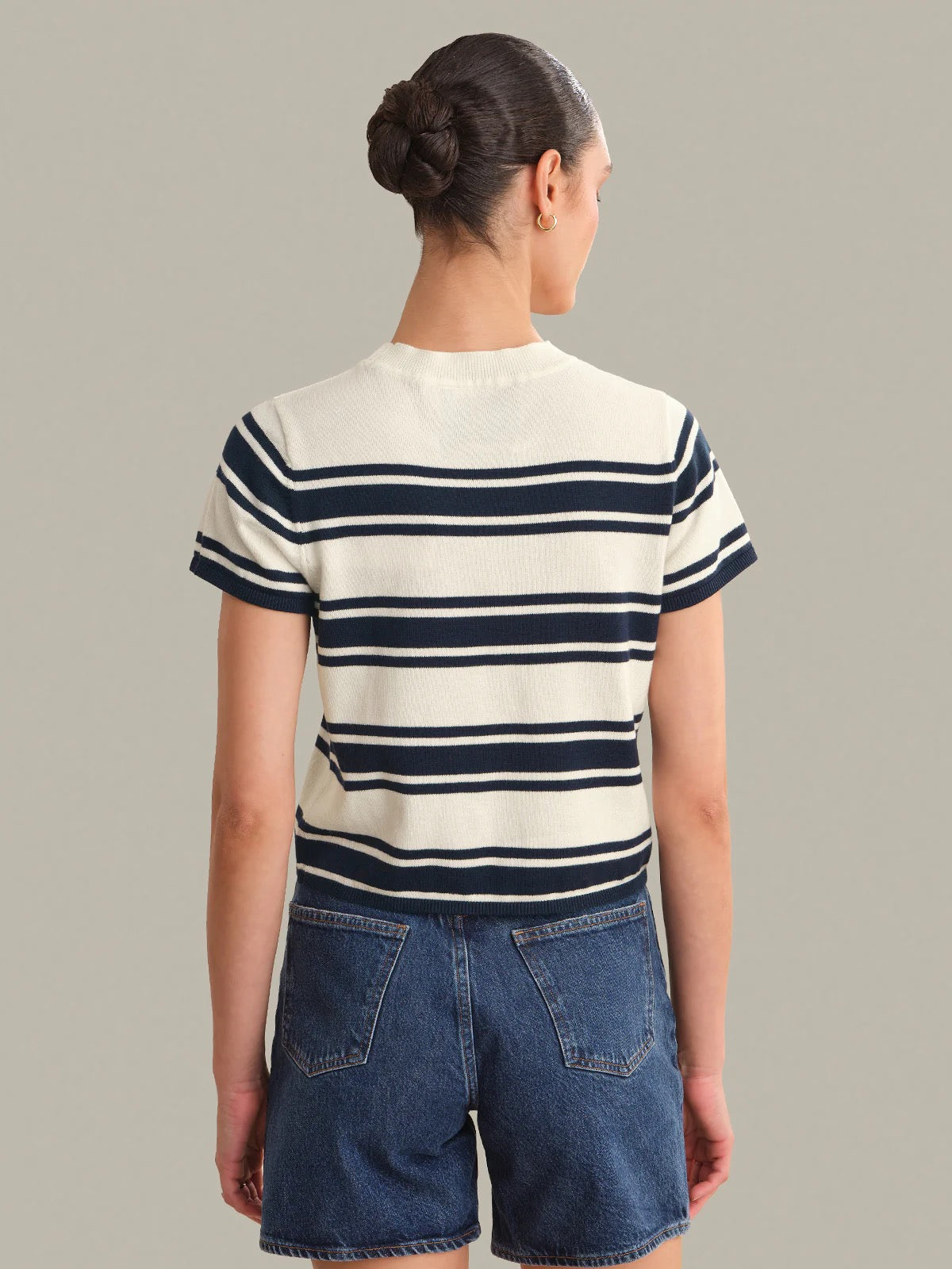 525 America Women's Nerida Striped Sweater Tee