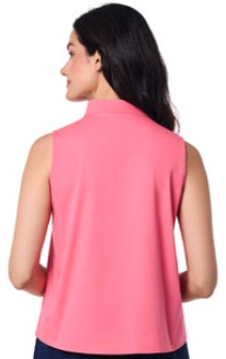 Coolibar Cape Coral Stand Collar Blouse