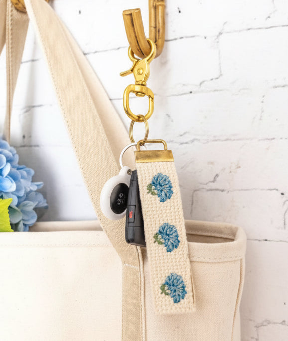 Endless Summer Hydrangea Keychain