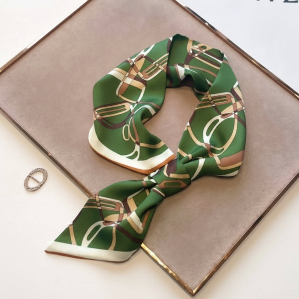 Green Stirrup Loop Scarf