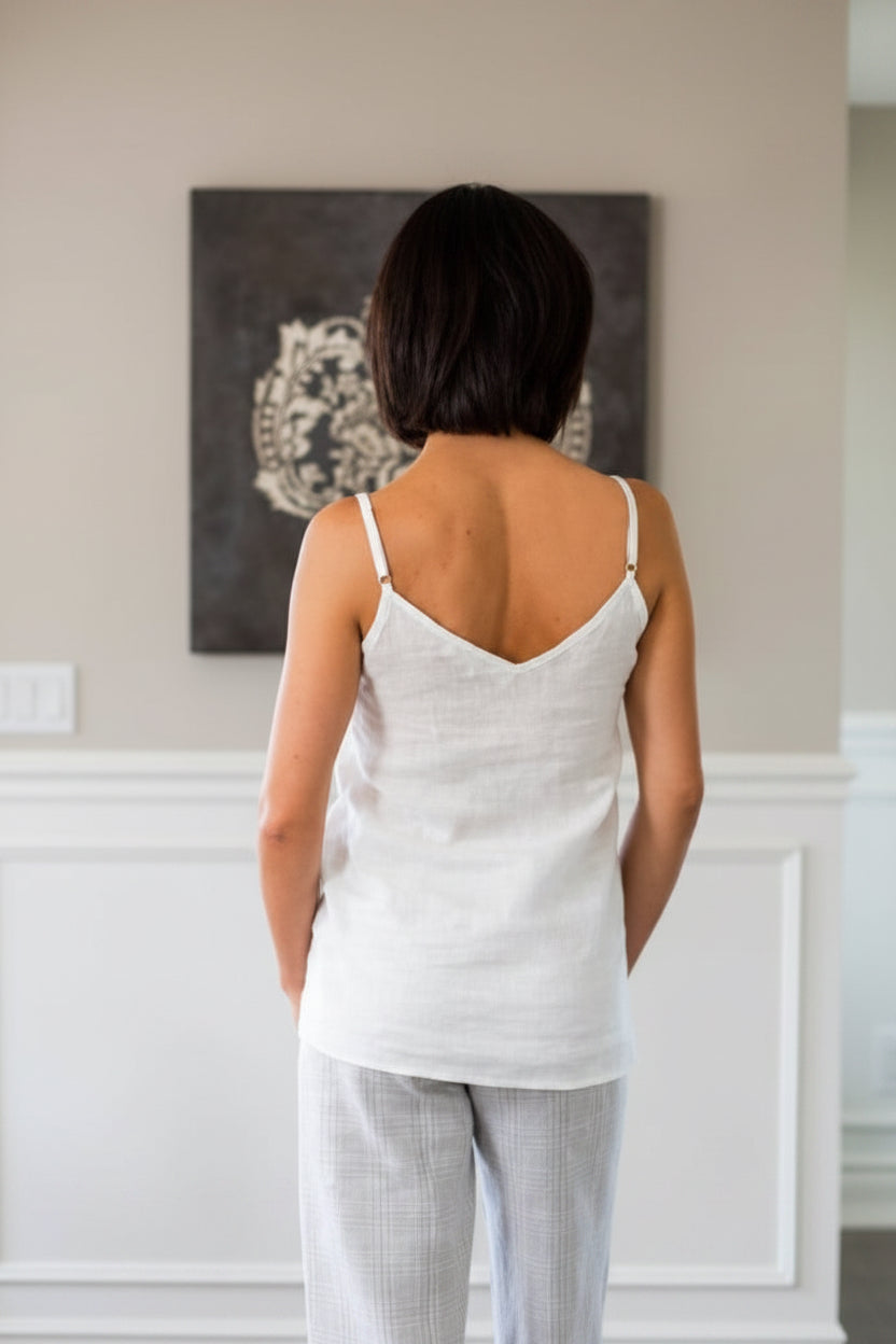 Crown Linen Cami Linen Tank