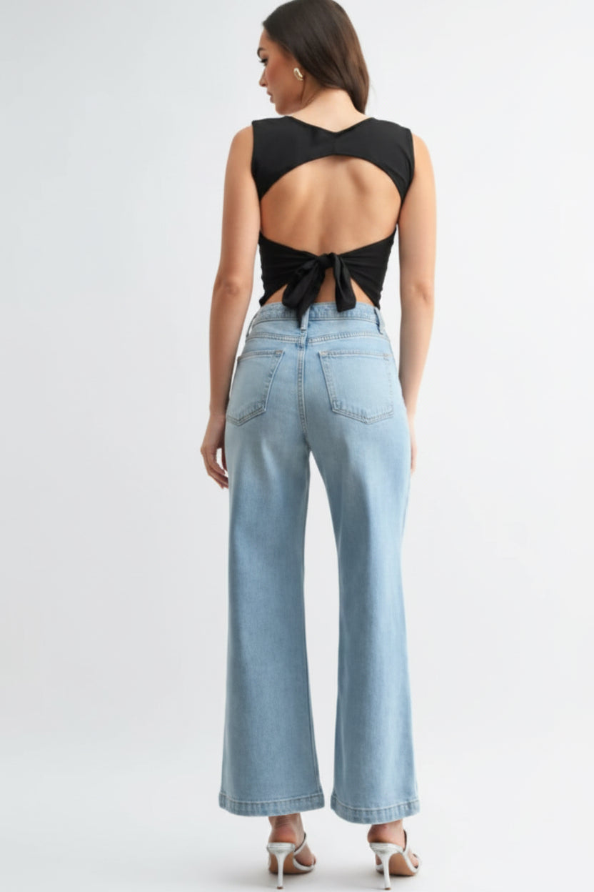 JBD Patch Pocket Wide Leg Jeans