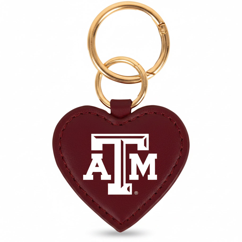Texas A&M Aggies Heart Purse Charm/ Key Ring by Desden