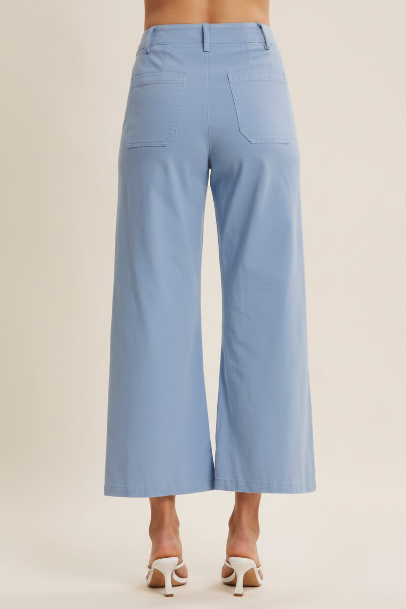 In February Stretchy Cotton Linen Ankle Pants