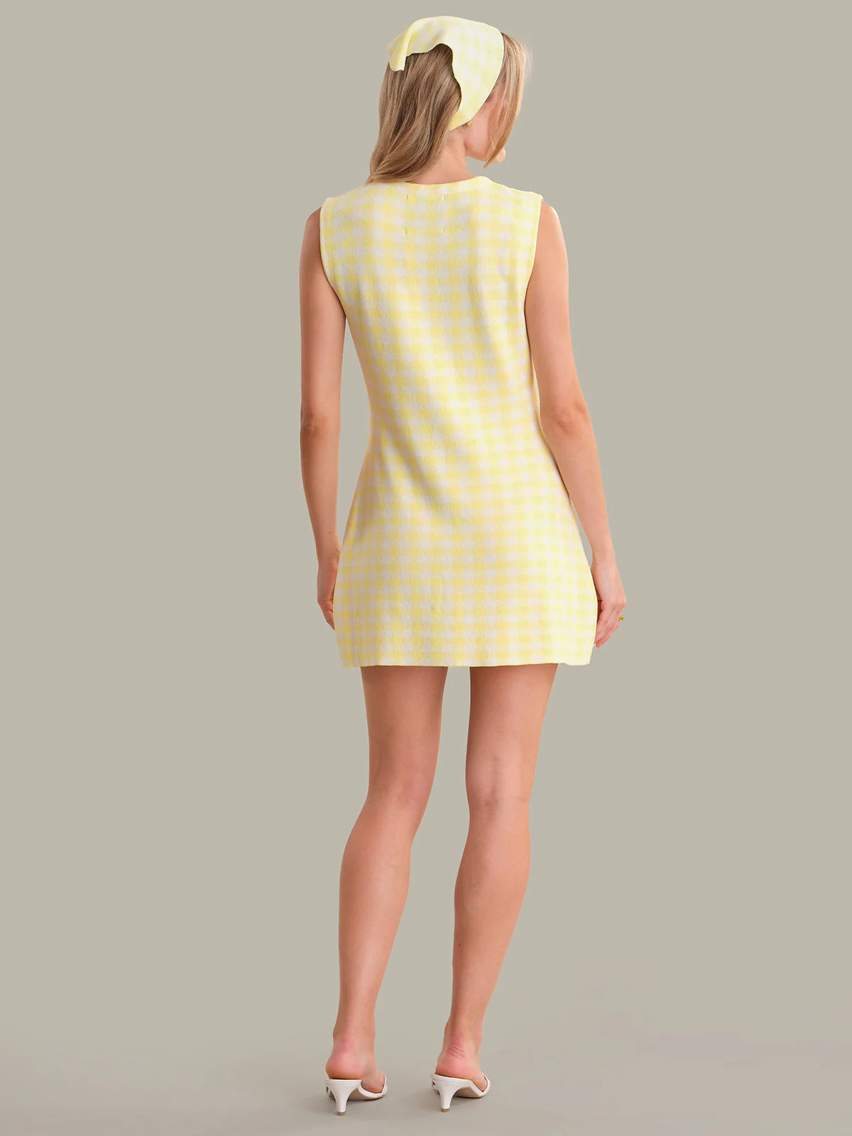 525 America Ember Button Front Dress Women's Dress Lemon Meringue Combo