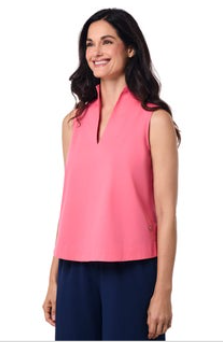 Coolibar Cape Coral Stand Collar Blouse
