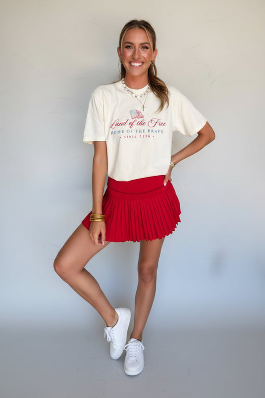 Pierce + Pine Land of the Free Watercolor Tee