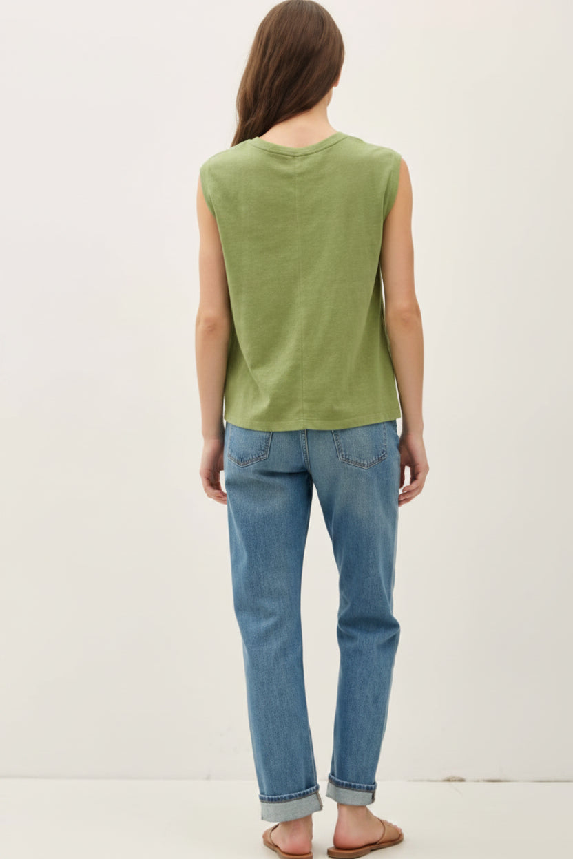 Be Cool V-Neck Boxy Tank Tee
