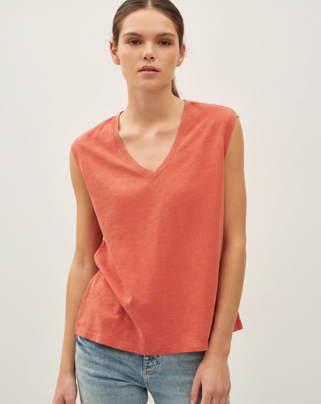 Be Cool V-Neck Boxy Tank Tee