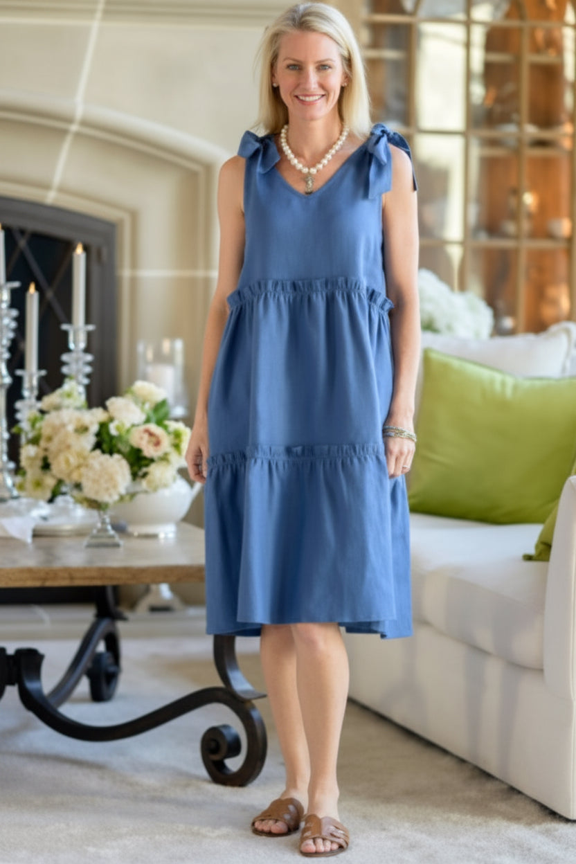 Crown Linen Gianna Dress