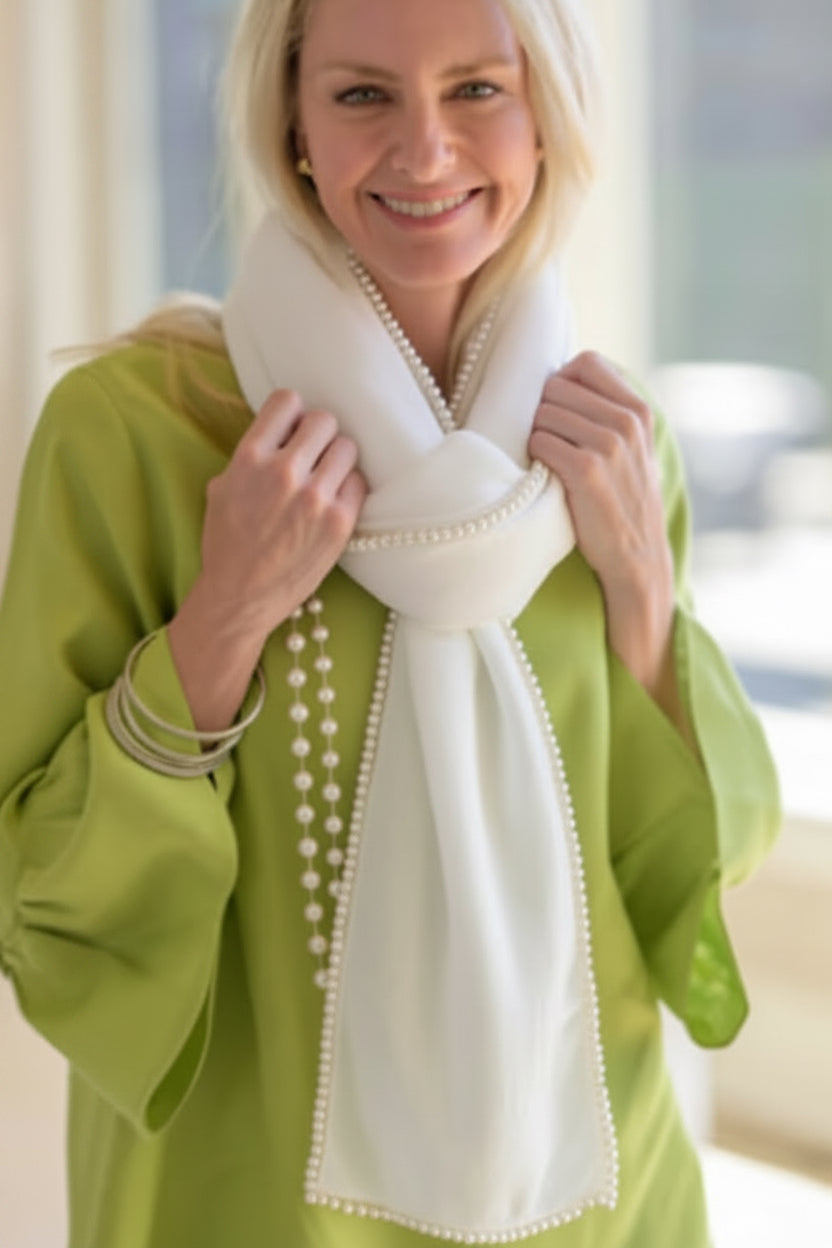Crown Linen Farrah Fringe Scarf