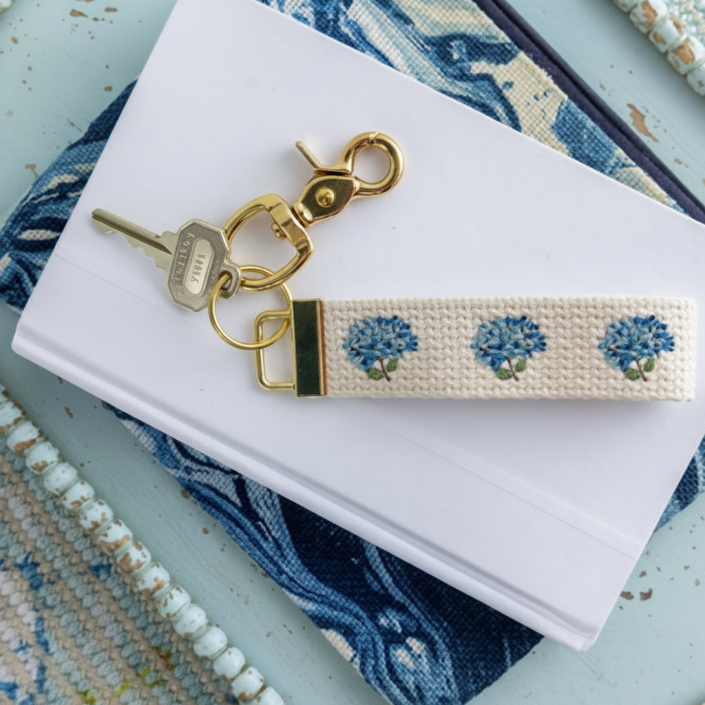 Endless Summer Hydrangea Keychain