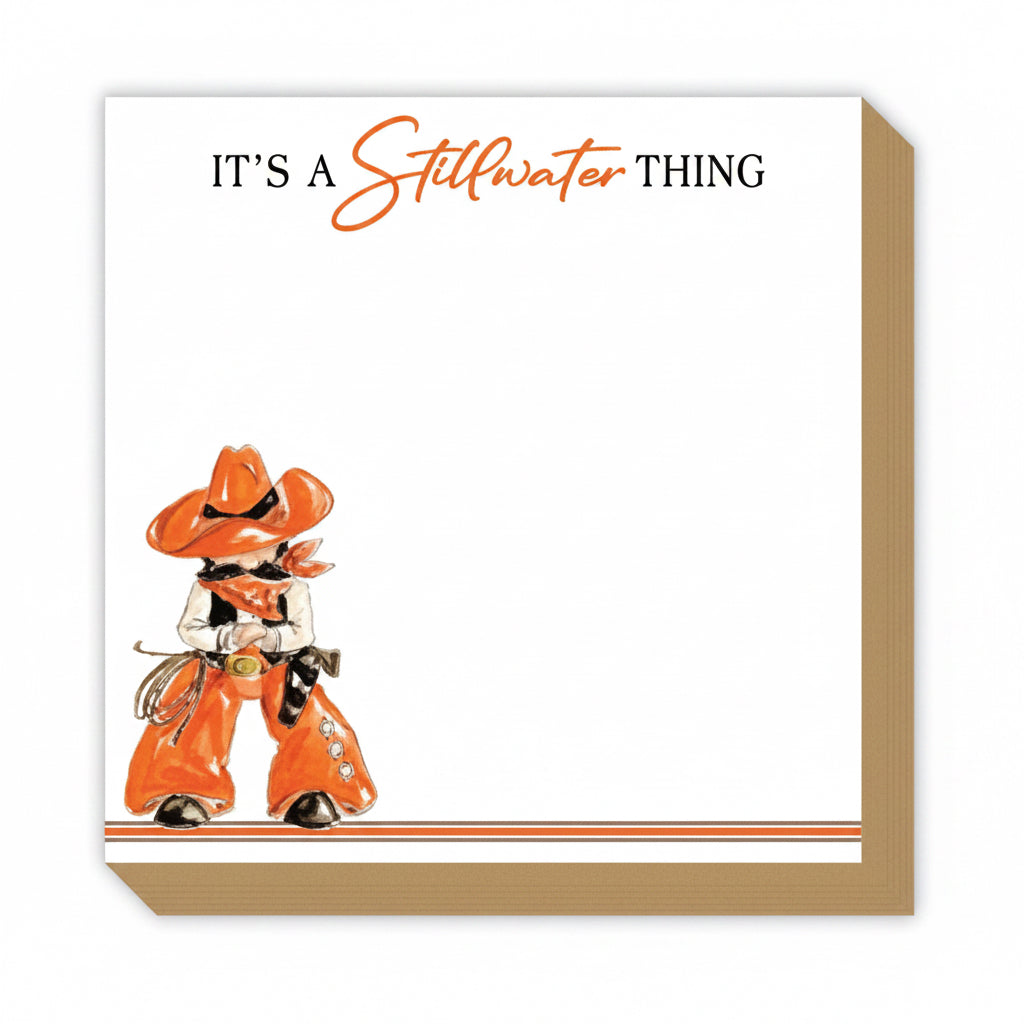 It's a Stillwater Thing Ornage Cowboy Luxe Pad