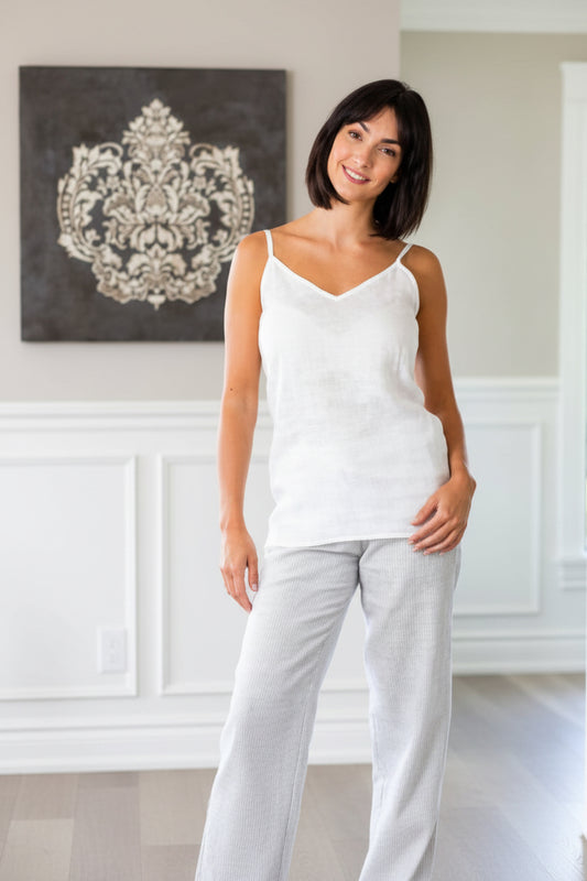 Crown Linen Cami Linen Tank