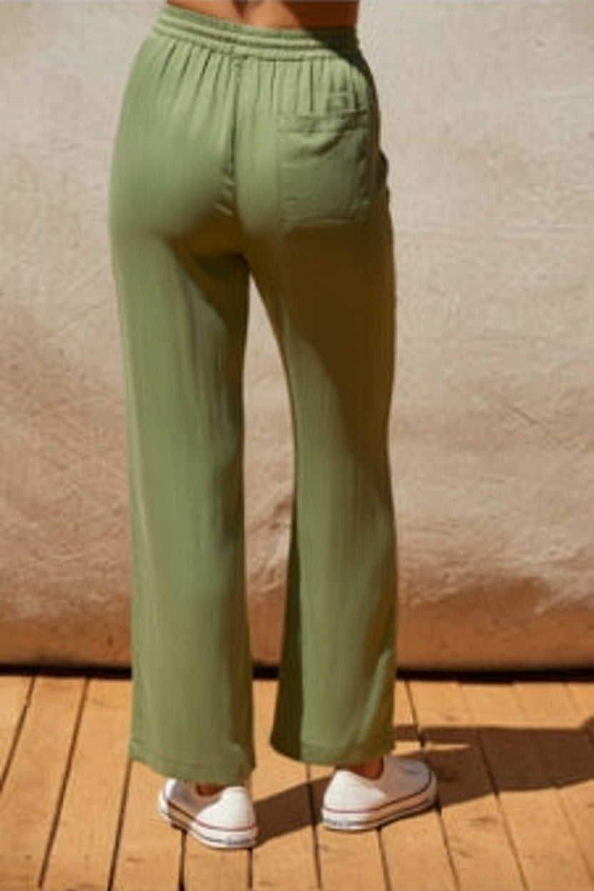 Crescent Amelia Pull On Cupro Pants