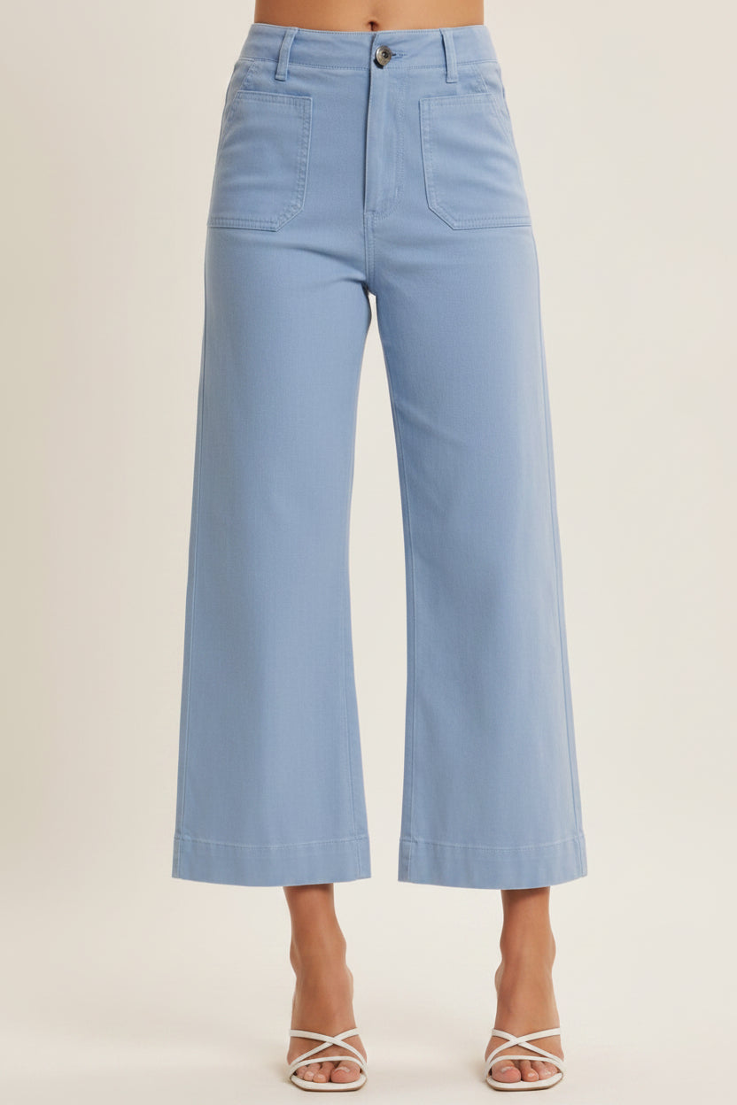 In February Stretchy Cotton Linen Ankle Pants