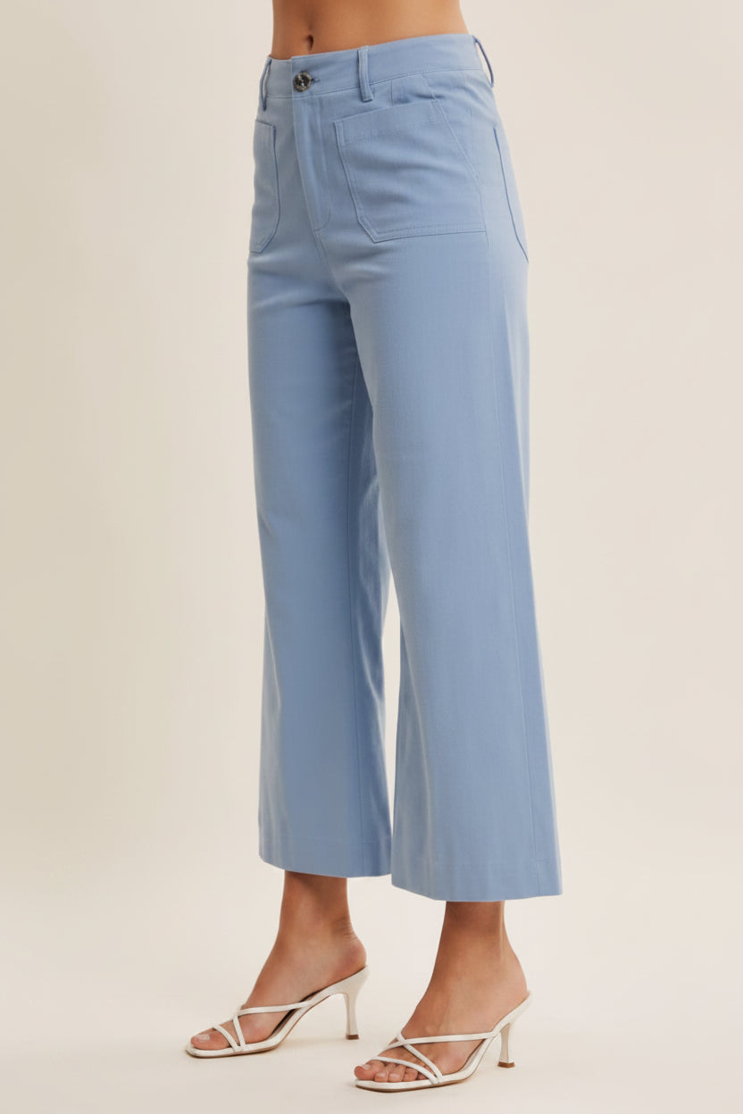 In February Stretchy Cotton Linen Ankle Pants
