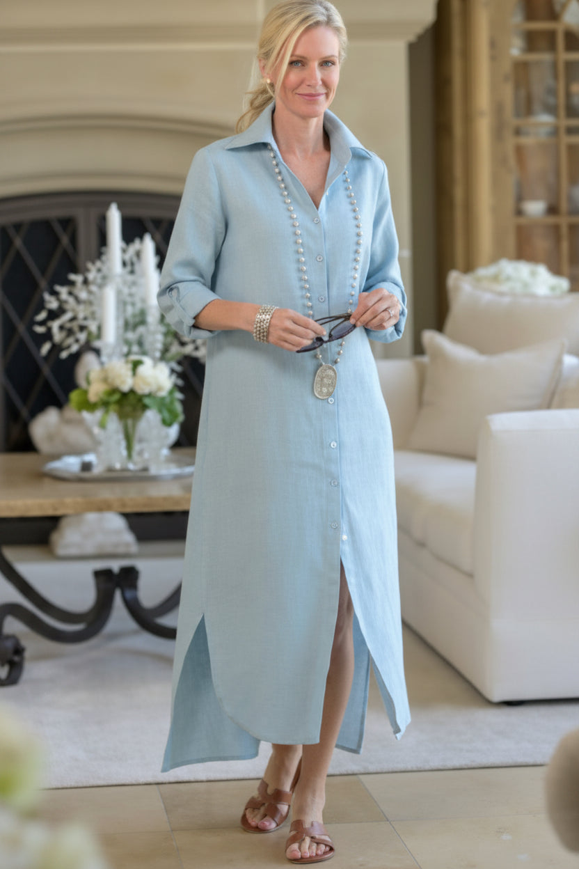 Crown Linen Rachel Shirt Dress
