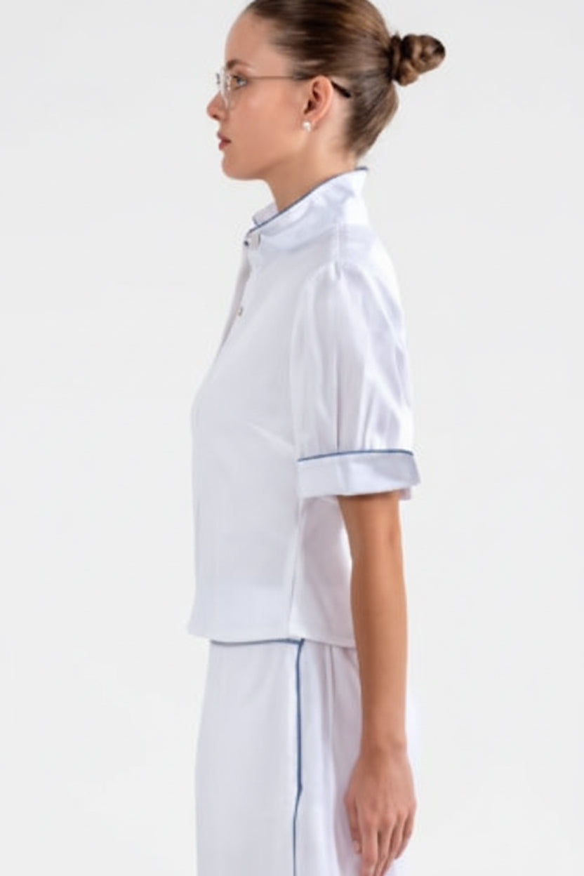 Gretchen Scott Pip Pip Piping Boyfriend shirt