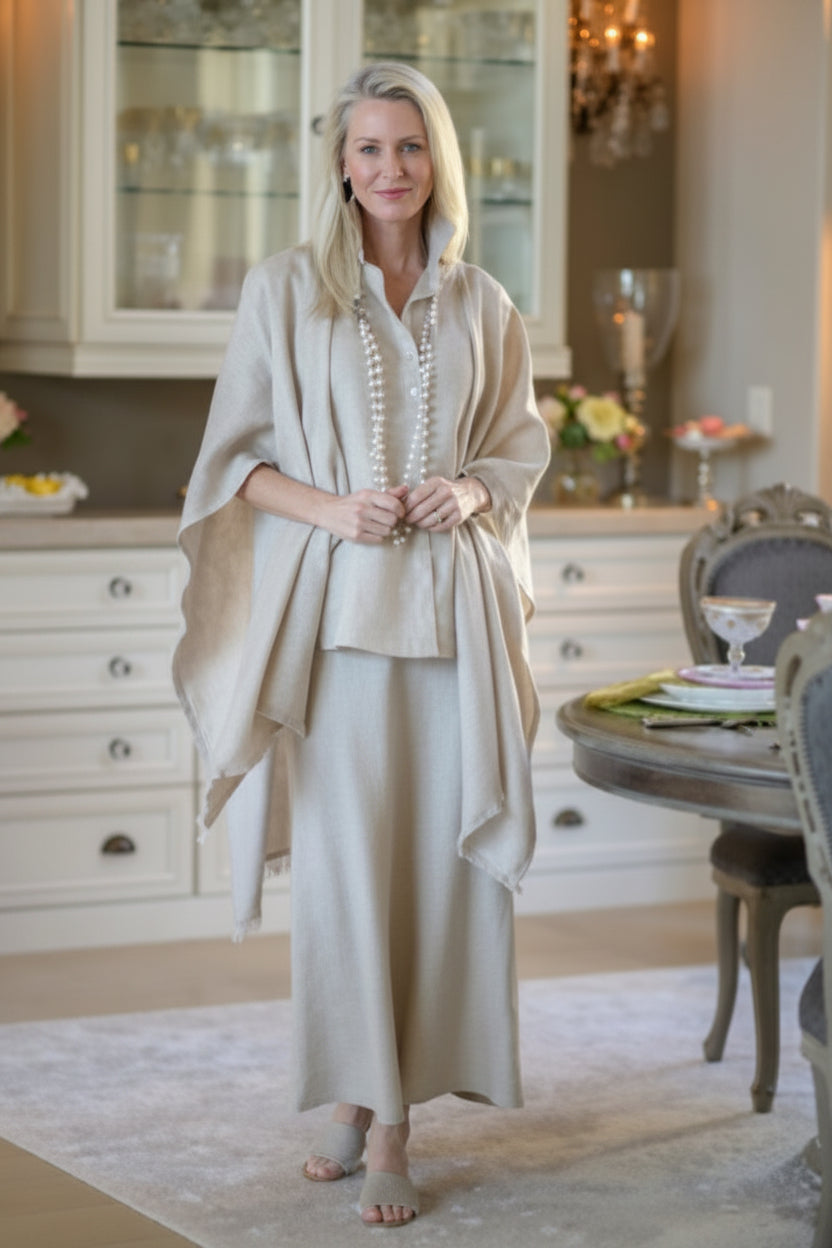 Crown Linen Travel Wrap