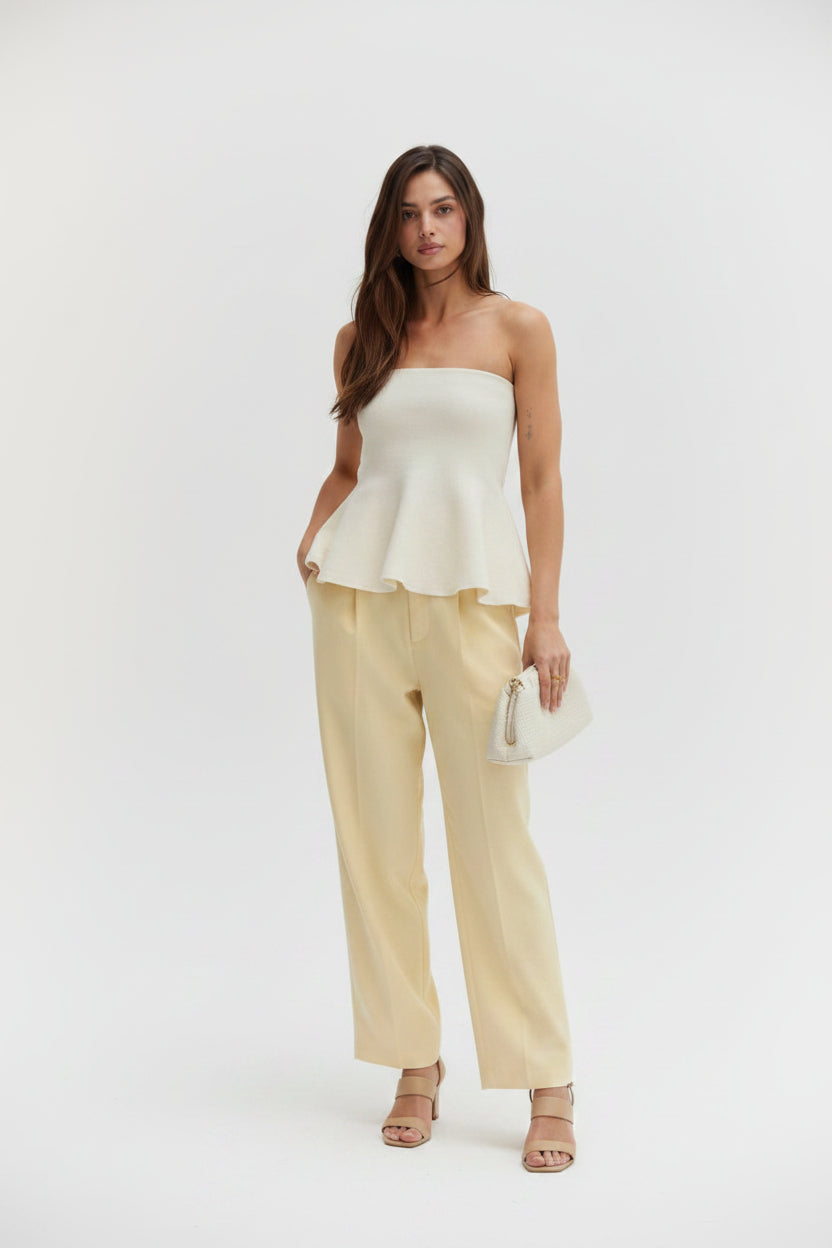 Crescent Bella Knit Peplum Top