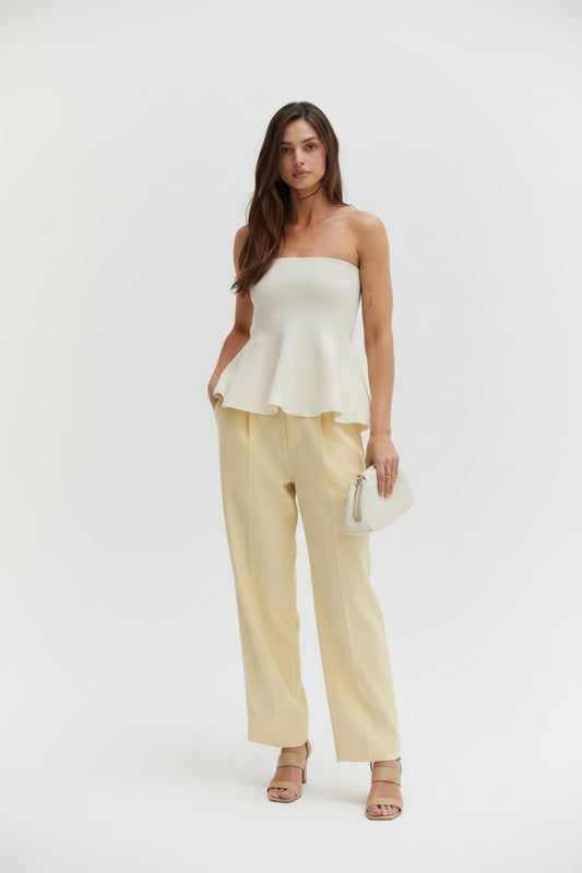 Crescent Bella Knit Peplum Top
